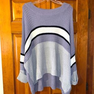 Crocheted oversize sweater